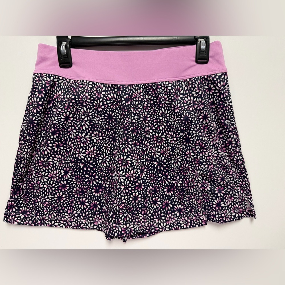 PGA Tour Women's Tie Dye Floral Golf Faux Wrap Skort Size Small - Picture 2 of 7